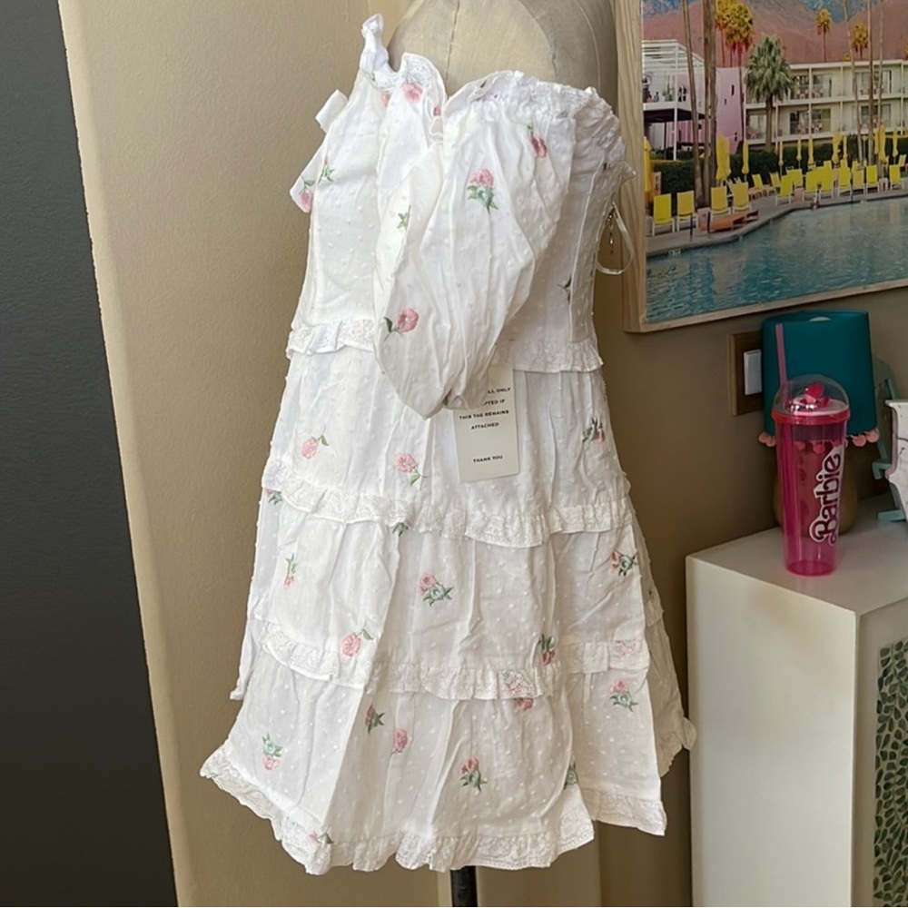 For Love & Lemons Off the Shoulder Dress NWT - Picture 13 of 16